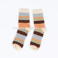 Serviette d&#39;hiver de style japonais chaussettes en cachemire sommeil hommes chauds pantoufles chaussettes laine robe chaussettes